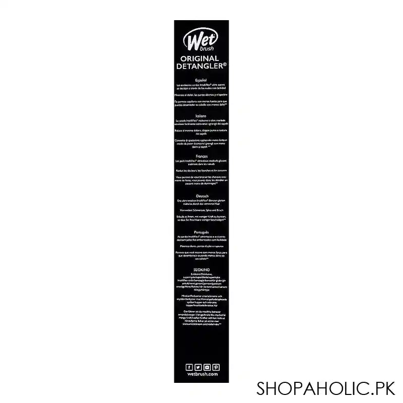 Wet Brush Original Detangler Hair Brush Safari Leopard Dark Grey, BWR830SAFLP - Image 4