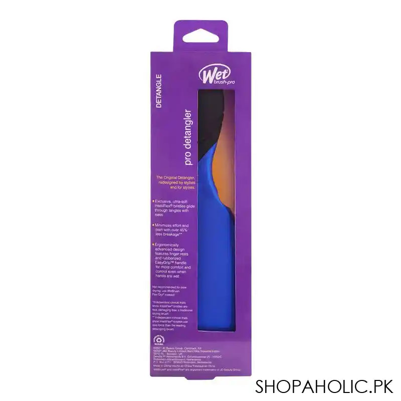 Wet Brush Pro Detangler Color Of The Year Hair Brush, Royal Blue, BWP830ROYAL - Image 3