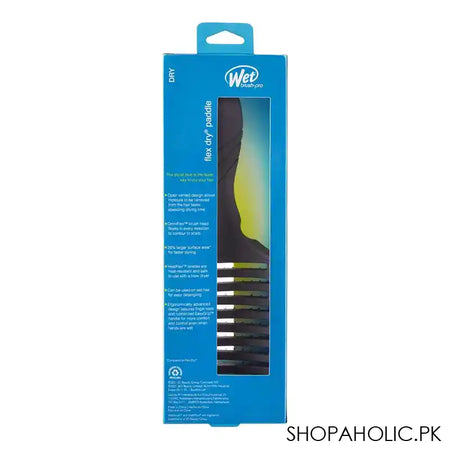 Wet Brush Pro Flex Dry Paddle Hair Brush, Black, BWP831FLEXBKP - Image 2