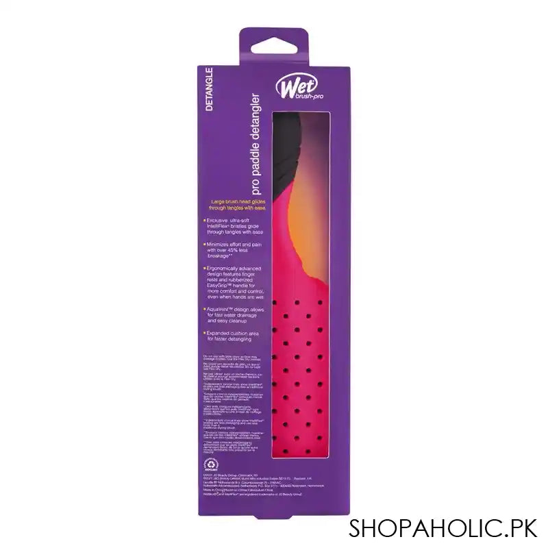 Wet Brush Pro Paddle Detangler Hair Brush, Pink, BWP831PINKNW - Image 2