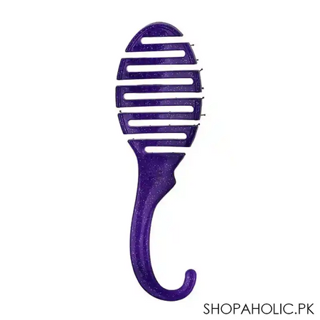 wet brush shower detangler hair brush purple glitter, bwr801purpgl image3