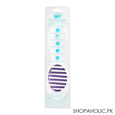 wet brush shower detangler hair brush purple glitter, bwr801purpgl image5