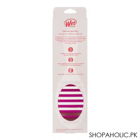 Wet Brush Speed Dry Hair Brush, Purple, BWR810PURP - Image 2
