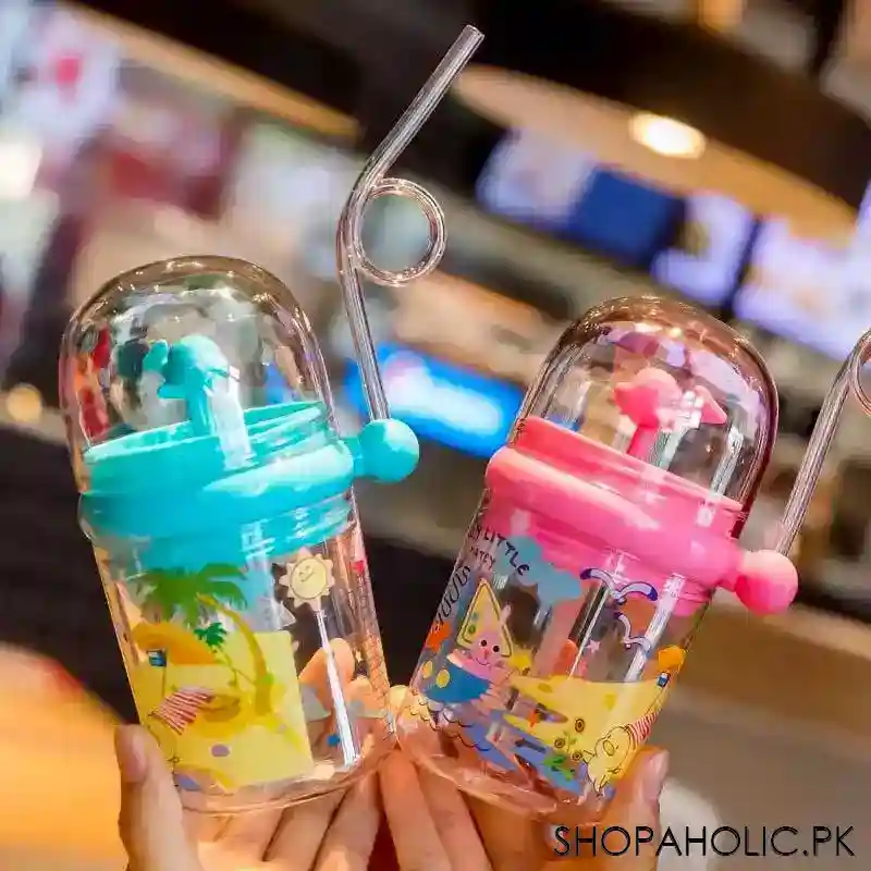 whale spray baby sippy cup with straw for kids   250ml image3