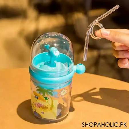 whale spray baby sippy cup with straw for kids   250ml image4