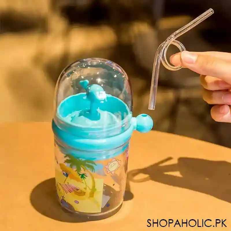 whale spray baby sippy cup with straw for kids   250ml image4