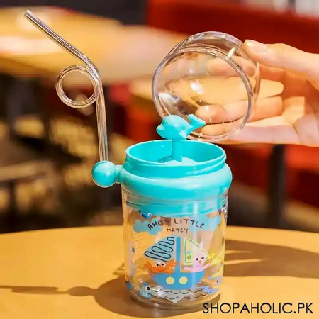 whale spray baby sippy cup with straw for kids   250ml image5