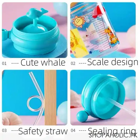 whale spray baby sippy cup with straw for kids   250ml image7