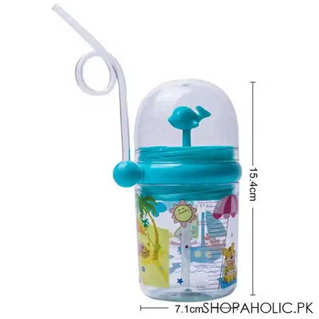 whale spray baby sippy cup with straw for kids   250ml image8