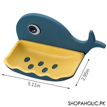 whale wall mounted soap holder image2