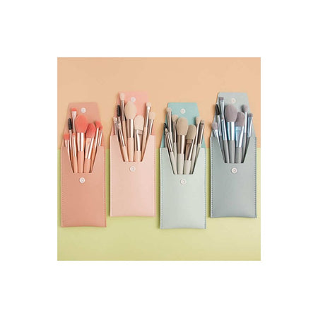 Lameila Travel Mini Makeup Brush Set, 8 Piece, Assorted Colors, #CXT044 - Main Image