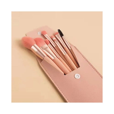 Lameila Travel Mini Makeup Brush Set, 8 Piece, Assorted Colors, #CXT044 - Image 2