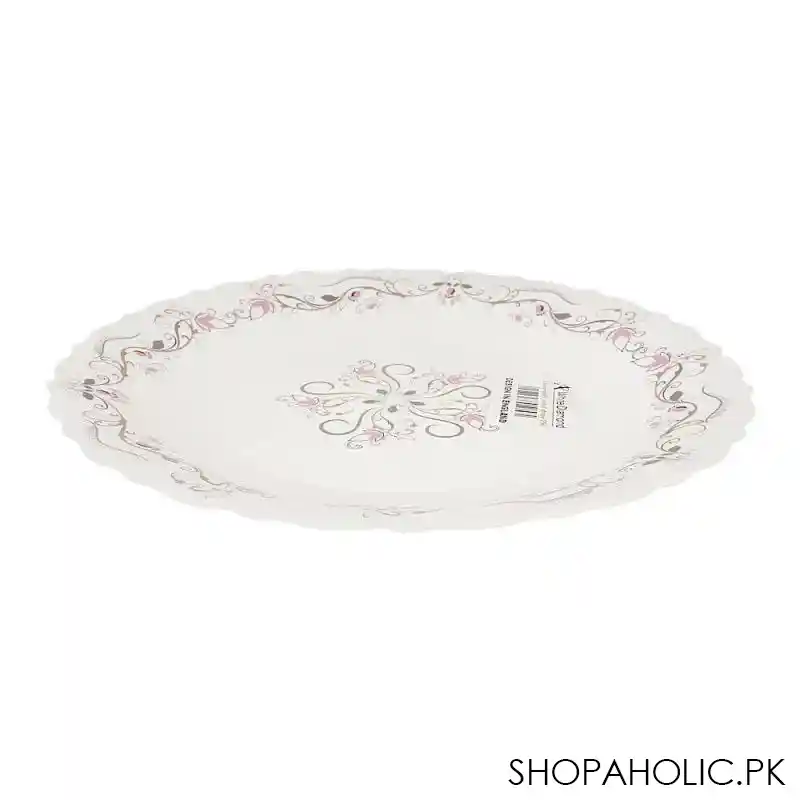 white diamond flat plate, 10 inches, no. 136 image3