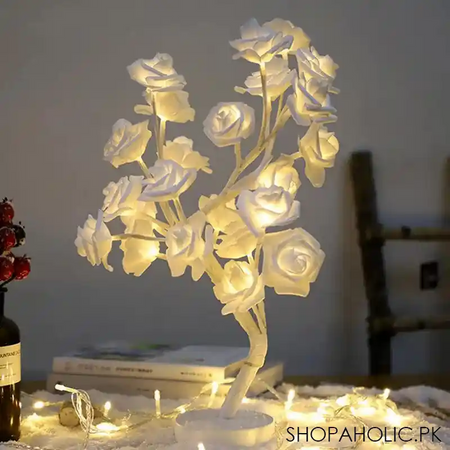 white flower tree stand light main image