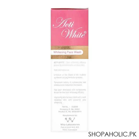 whiz laboratories acti white whitening face wash, for asian skin, 125ml image3