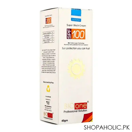 whiz laboratories bio one sun block spf 100, 40g main image