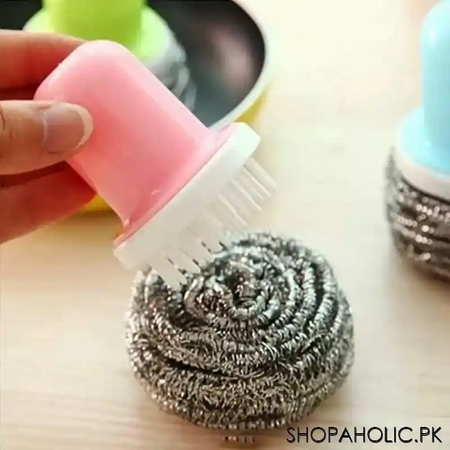 wire brush washing scrubber ball image4
