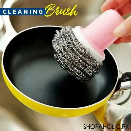 wire brush washing scrubber ball main image