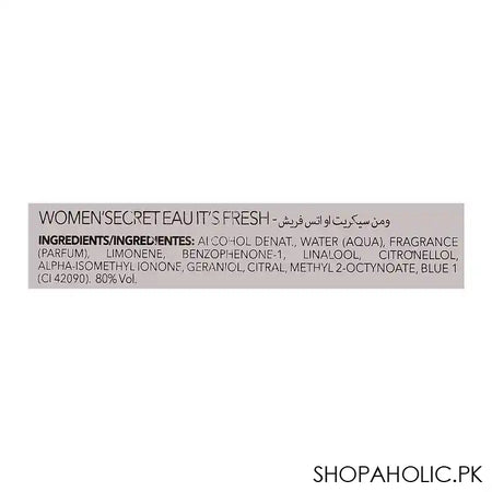 Women Secret Eau It's Fresh, Eau De Toilette, For Women, 100ml - Image 4