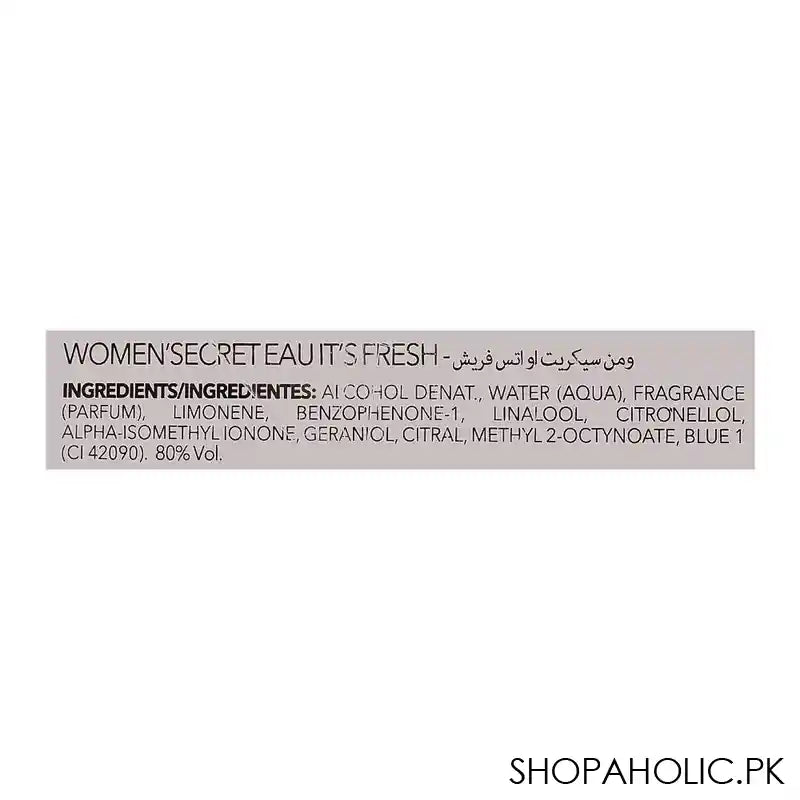 Women Secret Eau It's Fresh, Eau De Toilette, For Women, 100ml - Image 4