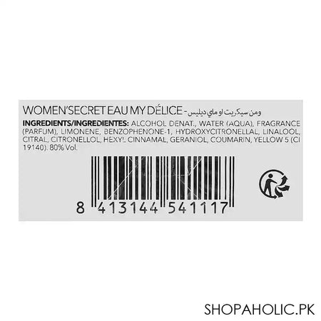 Women Secret Eau My Delice, Eau De Toilette, For Women, 100ml - Image 3