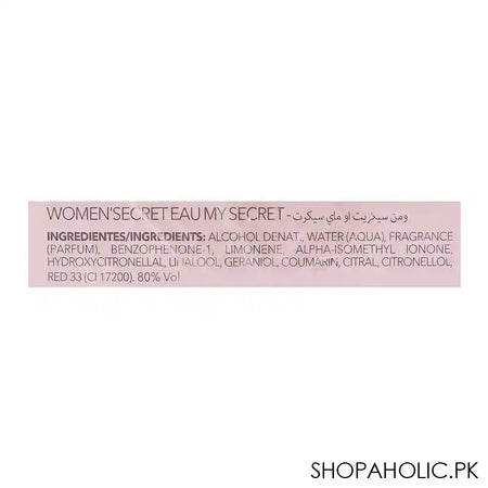 Women Secret Eau My Secret, Eau De Toilette, For Women, 100ml - Image 4