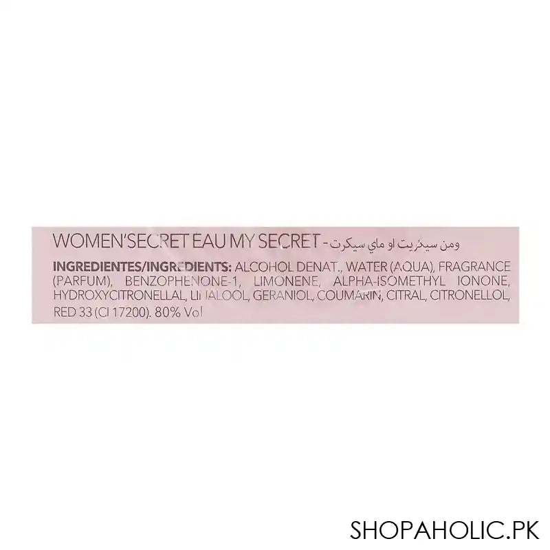 Women Secret Eau My Secret, Eau De Toilette, For Women, 100ml - Image 4