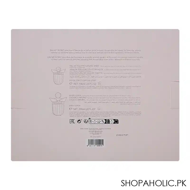 Women Secret Eau My Secret Gift Set, Eau De Toilette 100ml+Body Lotion 200ml - Image 5