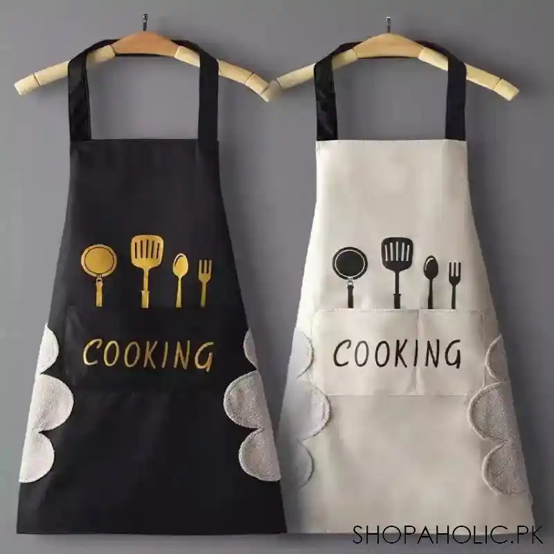 women wipeable kitchen apron image2