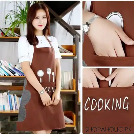 women wipeable kitchen apron main image