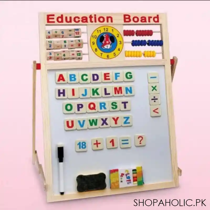 wooden montessori educational magnetic blackboard image2