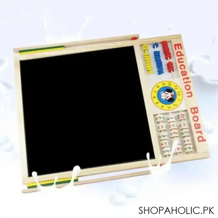wooden montessori educational magnetic blackboard image3