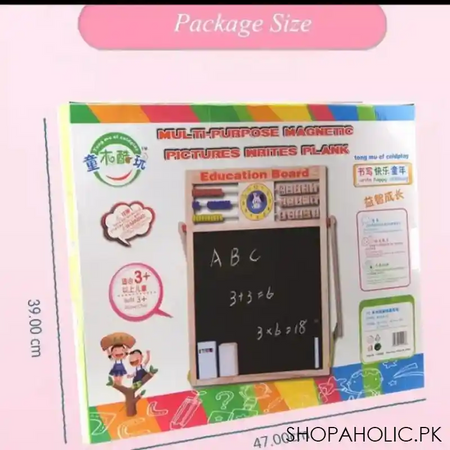 wooden montessori educational magnetic blackboard image4