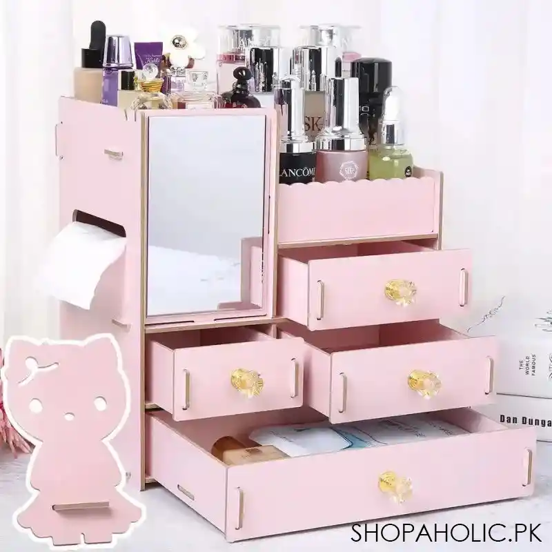 wooden multi storage organizer image2