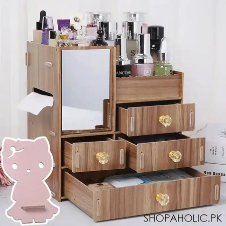 wooden multi storage organizer image3