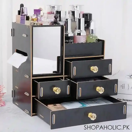 wooden multi storage organizer main image
