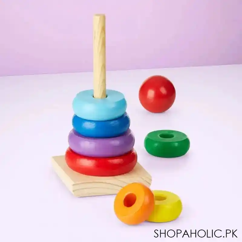 wooden rainbow stacker image2