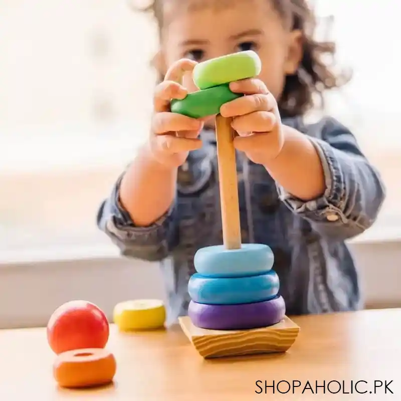 wooden rainbow stacker image4