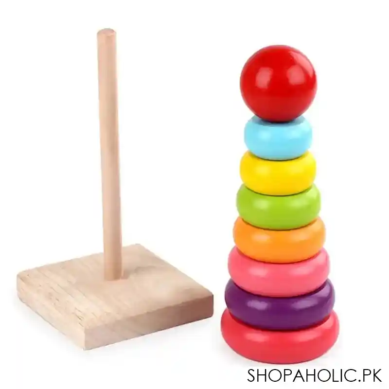 wooden rainbow stacker image5