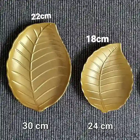 wooden table decoration leaf tray image2