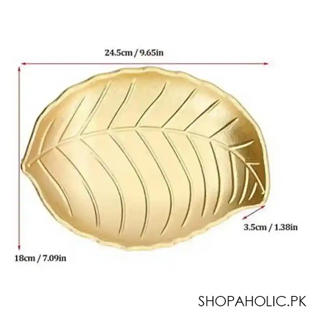 wooden table decoration leaf tray image5