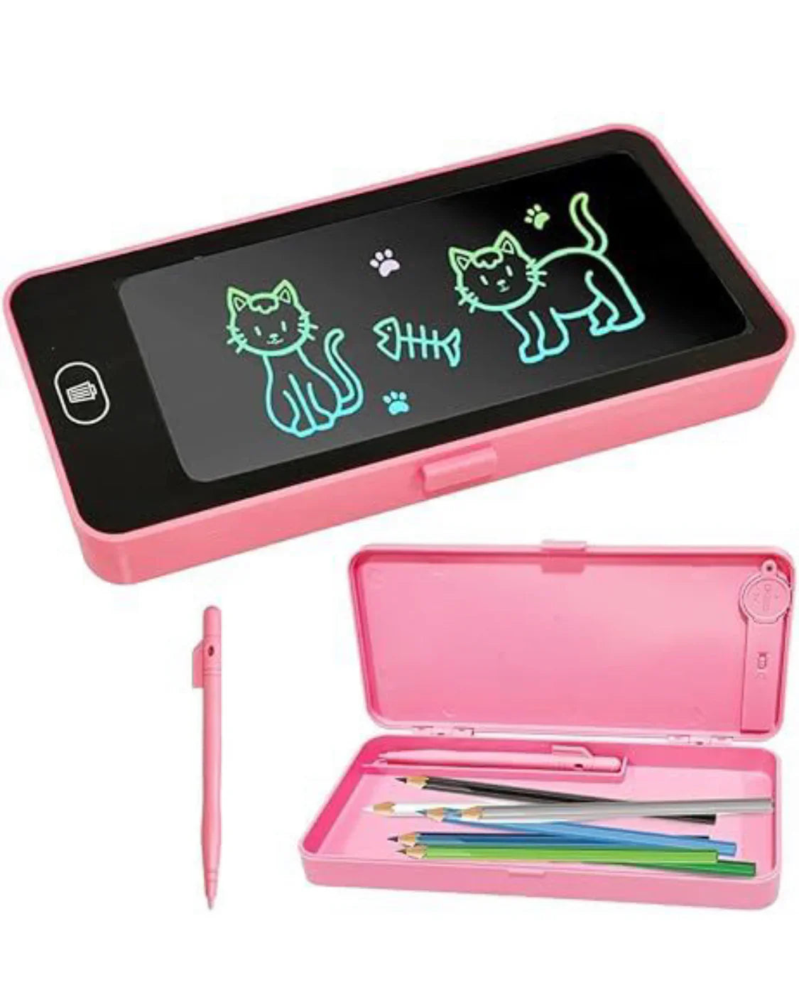 2 in 1 kids writing pad with pencil box main image