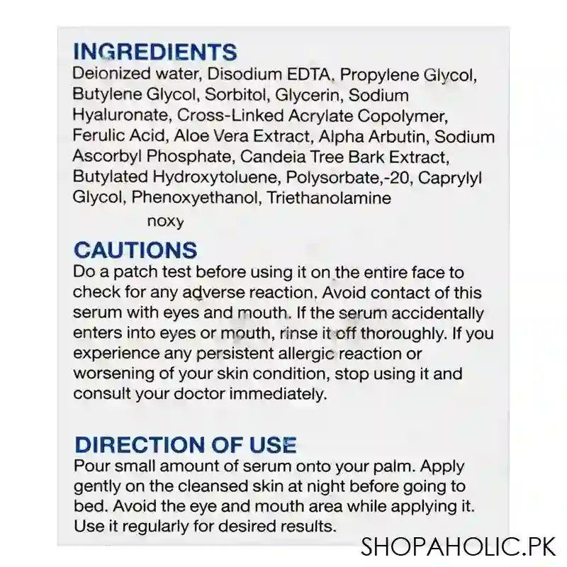 Wynn Brightening & Depigmentation Serum, For Dry, Combination and Oily Skin, 20ml - Image 5