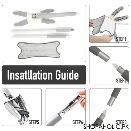x type microfiber squeezing twist mop image2