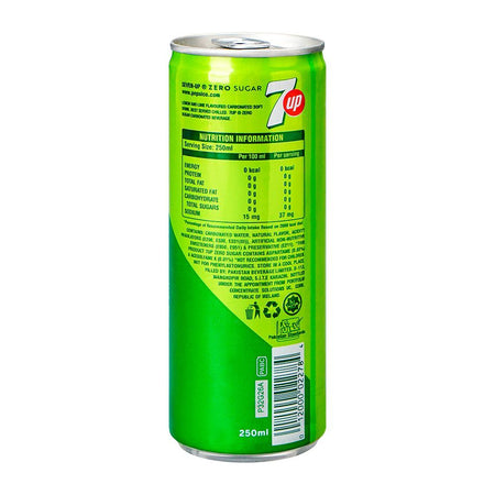7UP Zero Sugar Can (Local) 250ml - Image 3