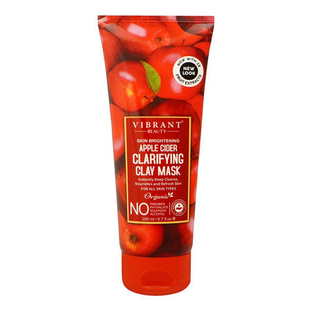 Vibrant Beauty Brightening Apple Clarifying Mud Face Mask, For All Skin Types, 200ml - Main Image