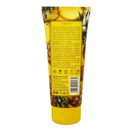 Vibrant Beauty Brightening Pineapple Refreshing Face Wash, For All Skin Types, 200ml - Image 2