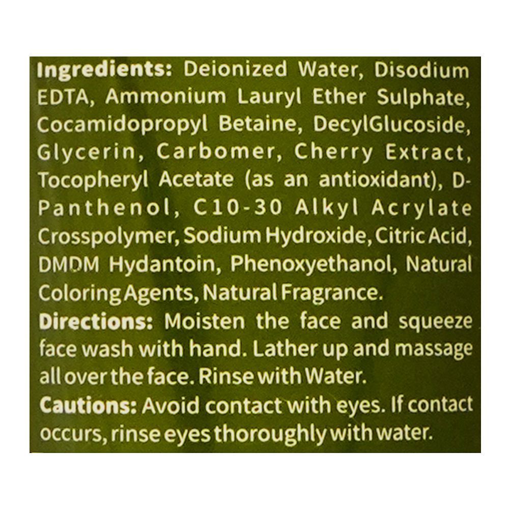 Vibrant Beauty Brightening Hydrating Cherry Cleanser, For All Skin Types, 200ml - Image 3