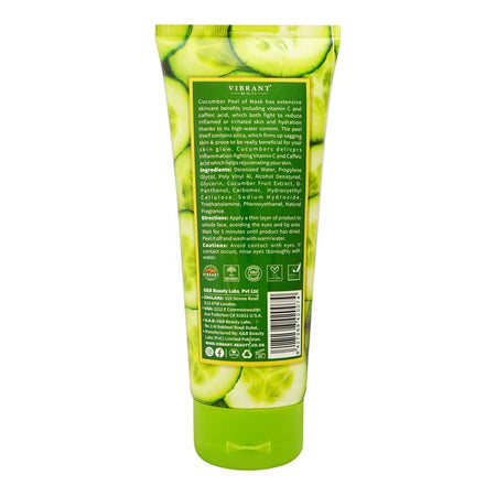 Vibrant Beauty Brightening Cucumber Peel Off Face Mask, For All Skin Types, 200ml - Image 2