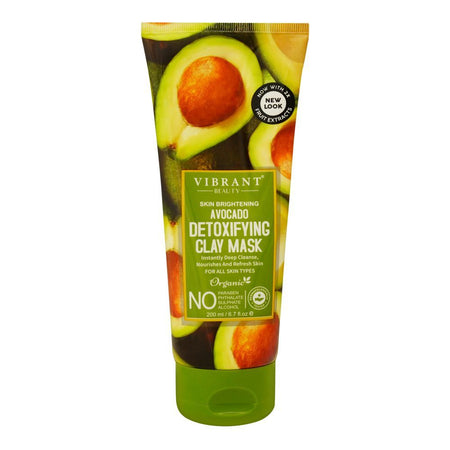 Vibrant Beauty Skin Brightening Avacado Detoxifing Clay Mask, For All Skin Types, 200ml - Main Image